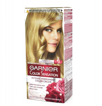 Garnier vopsea de par Color Sensations 8.0 Blond deschis luminos