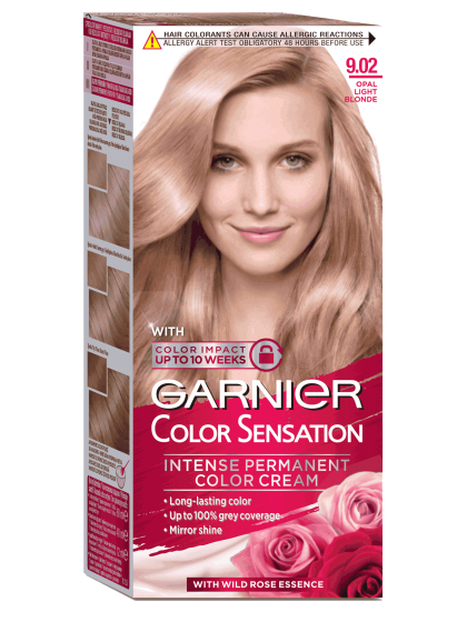Garnier vopsea de par Color Sensations 9.02 Blond foarte deschis irizat