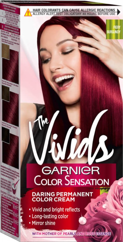 Garnier vopsea de par Color Sensations Vivids 4.62 Fiery Burgundy