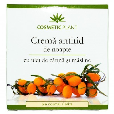 Cosmetic Plant crema antirid de noapte cu ulei de catina si masline 50ml