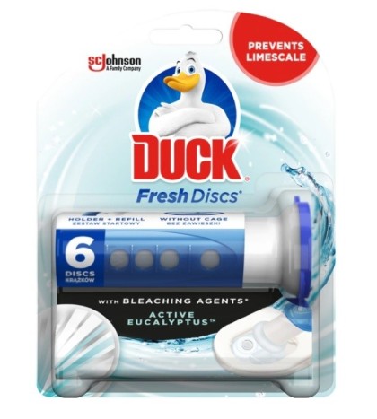 Duck odorizant gel pentru toaleta Fresh Discs 36ml Active Eucalyptus