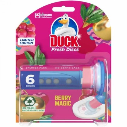Duck odorizant gel pentru toaleta Fresh Discs 36ml Berry Magic