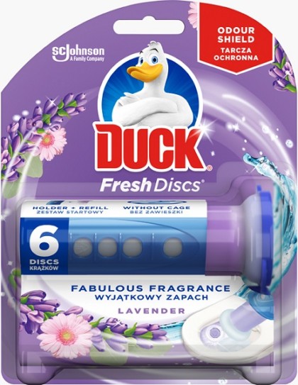 Duck odorizant gel pentru toaleta Fresh Discs 36ml Lavender