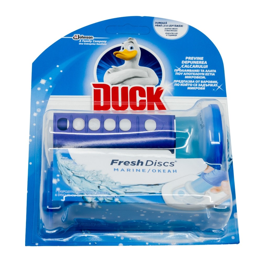 Duck odorizant gel pentru toaleta Fresh Discs 36ml Marine