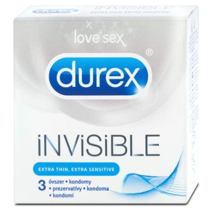 Durex prezervative 3 bucati Invisible