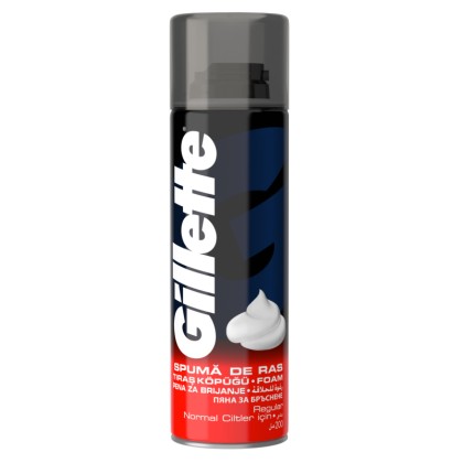 Gillette spuma pentru ras 200ml Regular