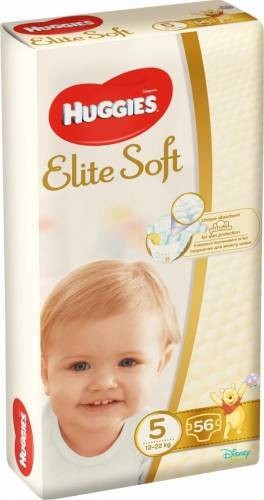 Huggies scutece Elite Soft 5, 12 - 22 kg, 56 bucati