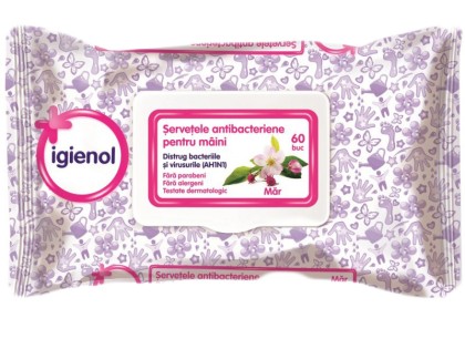 Igienol servetele antibacteriene pentru maini 60 bucati Mar