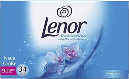 Lenor servetele parfumate pentru masina de uscat rufe Aprilfrisch 34 bucati