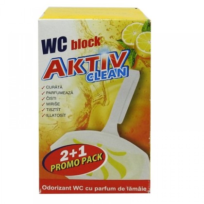 Aktiv Clean odorizant pentru toaleta pachet 3 bucati Lamaie