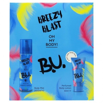 B.U. caseta cadou Breezy Blast (Body Mist 200ml + Body Lotion 50ml)