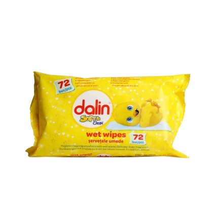 Dalin servetele umede Soft and Clean 72 bucati