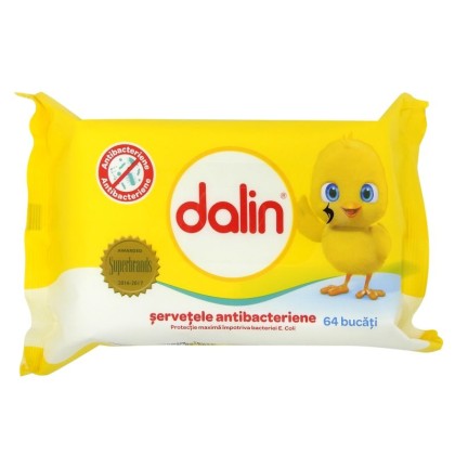 Dalin servetele umede antibacteriene 64 bucati