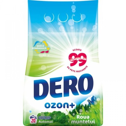 Dero detergent pudra automat Ozon+ 2kg Roua muntelui