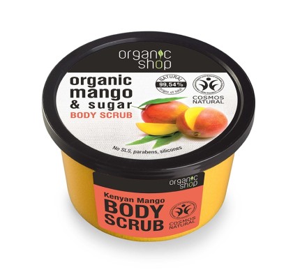 Organic Shop body scrub 250ml Kenyan Mango
