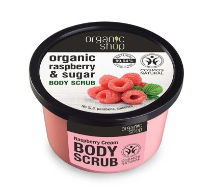 ORGANIC BODY SCRUB 250ML RASPBERRY