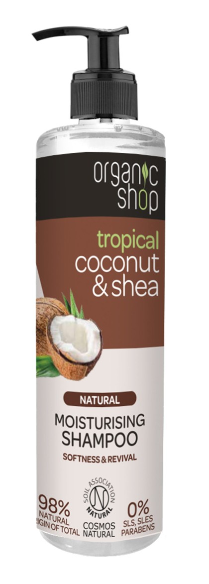 Organic Shop sampon pentru hidratarea parului Tropical Coconut and Shea 280ml