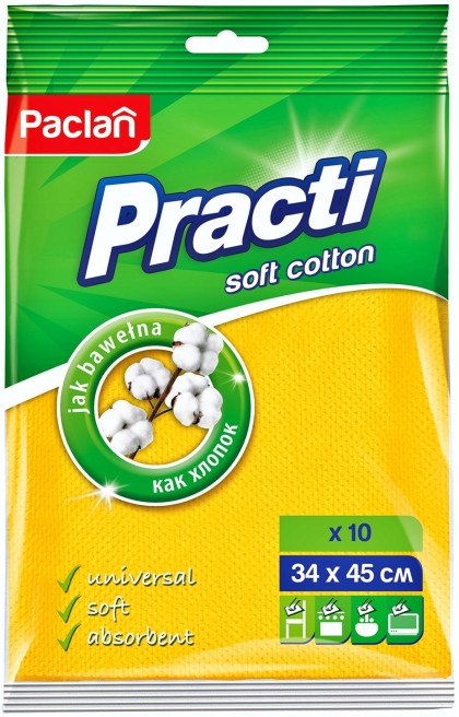 Paclan lavete universale uscate Practi soft cotton 10 bucati