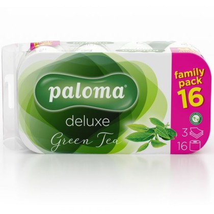 Paloma hartie igienica Deluxe Green Tea 3 straturi 16 role