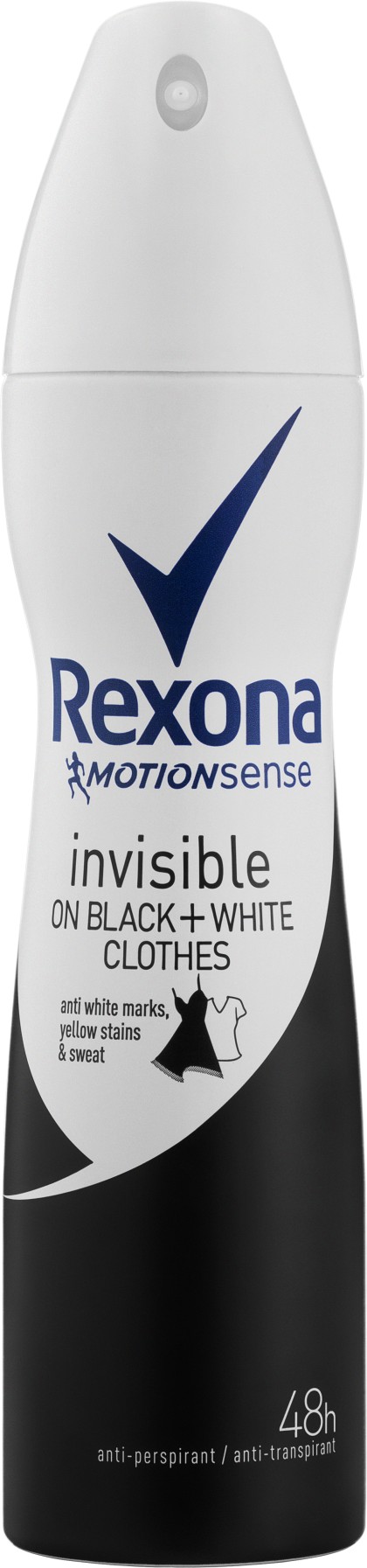 Rexona deo spray 150ml Invisible Black and White