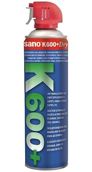 Sano spray insecticid K600+ impotriva moliilor si insectelor taratoare 500ml