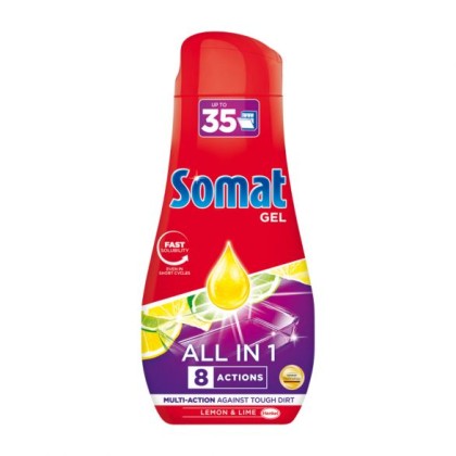 Somat gel pentru masina de spalat vase All in 1 630ml Lemon