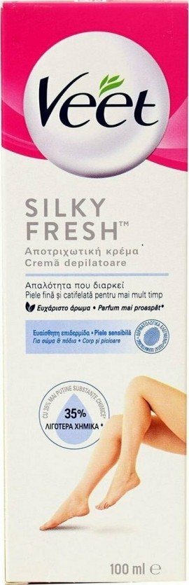 Veet crema depilatoare pentru piele sensibila 100ml Silky Fresh