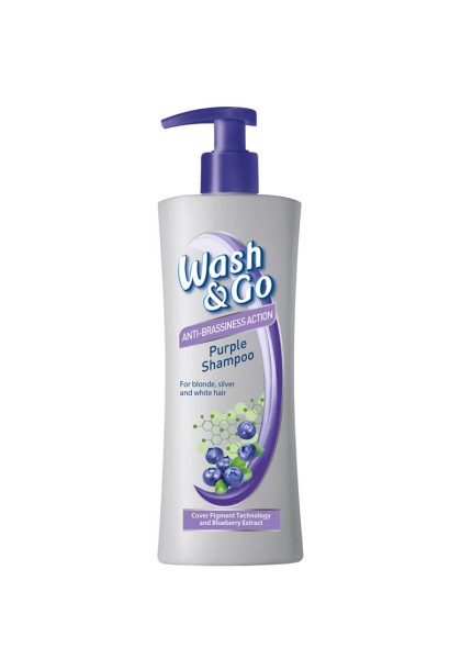 Wash Go sampon Purple pentru par blond si argintiu 250ml