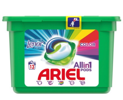 Ariel detergent capsule Color 13 bucati Touch of Lenor