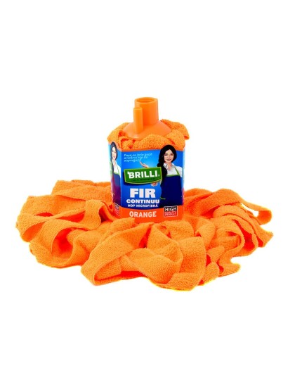 Brilli rezerva pentru mop Fir continuu microfibra Orange