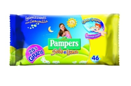 Pampers servetele umede cu musetel Sole e Luna 46 bucati