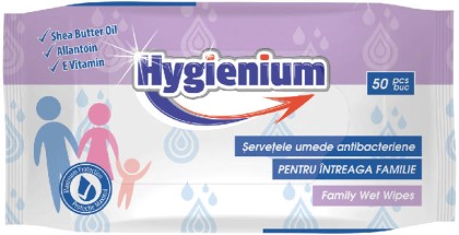 Hygienium servetele umede antibacteriene 50 bucati