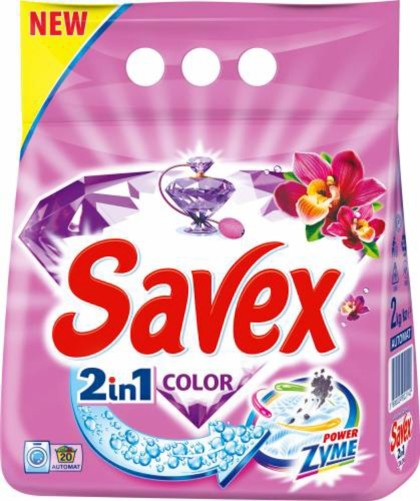 Savex detergent pudra automat 2kg Color