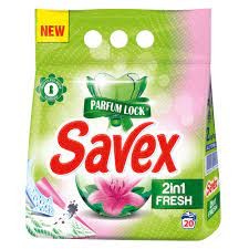 Savex detergent pudra automat 2kg Fresh