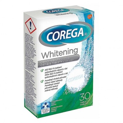 Corega tablete efervescente Whitening 30bucati