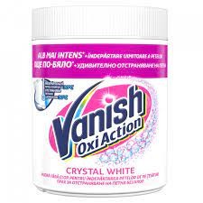 Vanish pudra pentru indepartarea petelor de pe haine albe Crystal White 423gr