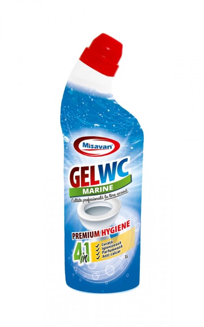 Misavan solutie curatare toaleta Gel WC 4in1 1l Marine