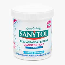 Sanytol pudra pentru indepartarea petelor de pe tesaturi albe 450gr