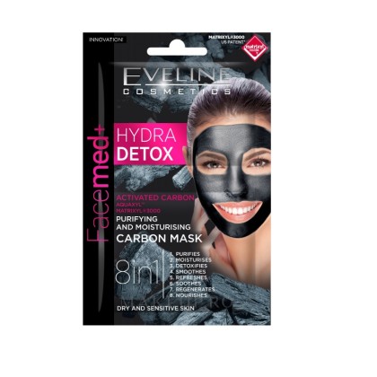 Eveline masca pentru fata Hydra Detox 2 x 5ml