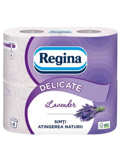Regina hartie igienica 3 straturi 4 role Lavender