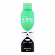Mitchum deo spray 200ml Invisible Clear Fresh