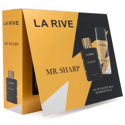 La Rive set cadou Mr Sharp ( apa de toaleta 100ml + deodorant spray 150ml)