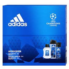 Adidas set cadou Uefa Anthem Edition ( edt 100ml + gel dus 250ml + deo spray 150ml)