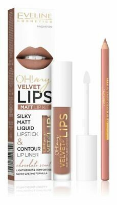 Eveline matt lip kit Oh! my Velvet Lips 14 Choco Truffle