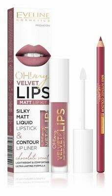 Eveline matt lip kit Oh! my Velvet Lips 13 Brownie Biscotti