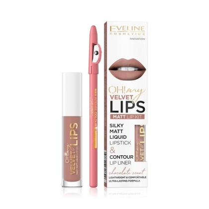 Eveline matt lip kit Oh! my Velvet Lips 11 Cookie Milkshake