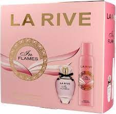 La Rive set cadou In Flames (apa de parfum 90ml + deodorant spray 150ml)