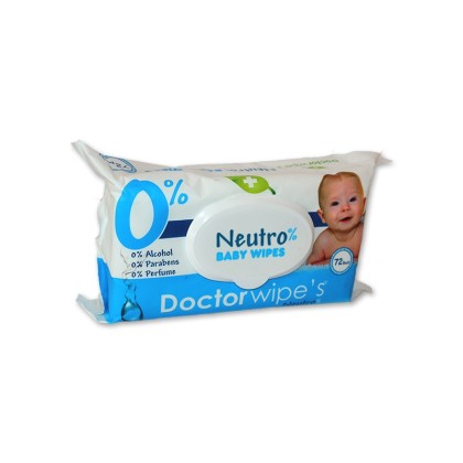 Doctor Wipe's servetele umede igienice pentru copii 72 bucati Neutro