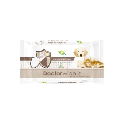 Doctor Wipe's servetele umede pentru igiena animalelor 48 bucati