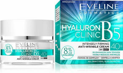 Eveline crema antirid pentru zi si noapte Hyaluron Clinic B5 40+ 50ml